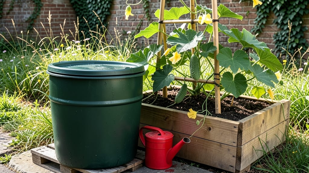 Rainwater Harvesting Garden: Sustainable Water Source for Thriving Plants